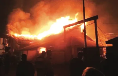 massive fire breaks out at industrial estate in sopore