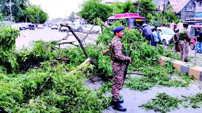 gusty winds disrupt normal life in srinagar