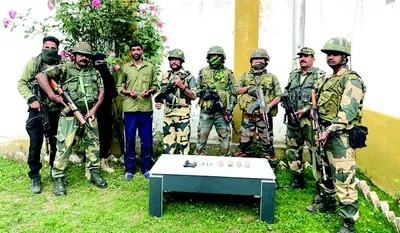 ogw arrested in kupwara  bsf