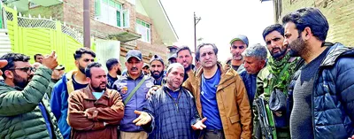 sajad lone for immediate relief to flood hit victims