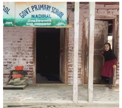 2 rooms for 5 classes at baramulla school