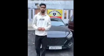 watch  traffic police seize vehicle for rash driving in srinagar  make driver apologize