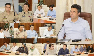 dc srinagar reviews arrangements for celebration of independence day