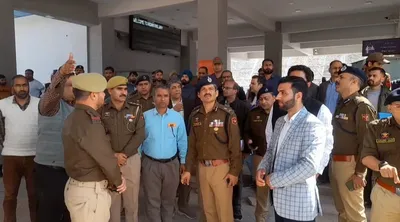 dgp reviews security measures at khari  sangaldan railway stations