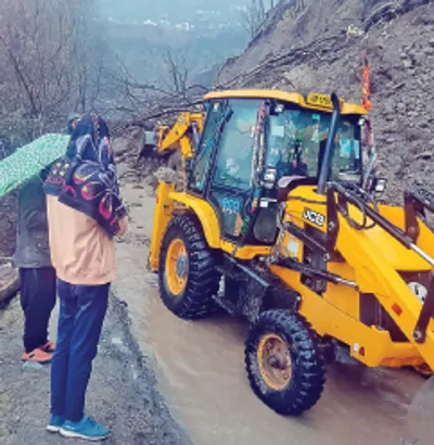 danote budhal road blocked after landslide