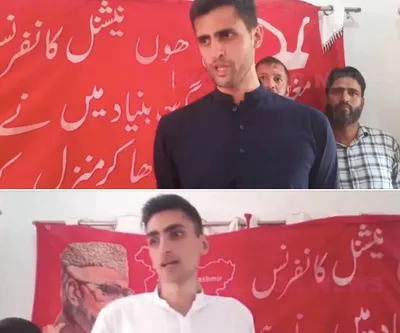 omar abdullah s sons join road show for nc candidate in jammu