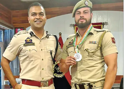 spo farhat gulzar clinches silver in judo  secures spot in world police games