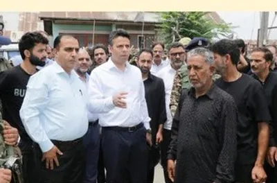 dc srinagar visits gulshan bagh to oversee arrangements for muharram processions