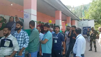 ls polls phase ii  jammu pc records over 42 88  voter turnout till 1 00 pm