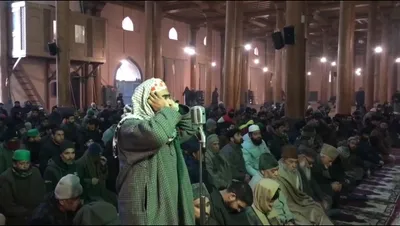 congregational friday prayers held at jamia masjid
