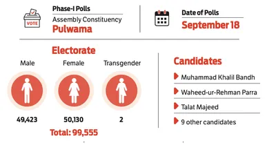 a close contest in pulwama between old guards  emerging faces in offing