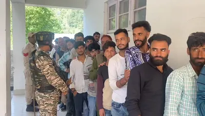 over 35 percent voter turnout recorded till 1 pm in anantnag rajouri pc