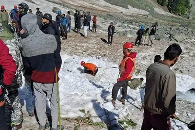thajiwas glacier collapse incident  missing labouer s body retrieved