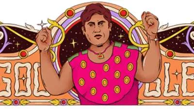 google doodle pays tribute to india s first woman wrestler hamida banu