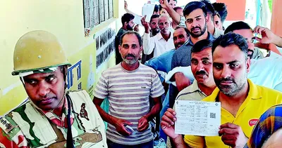 long queues of voters witnessed at dhangri village polling stations