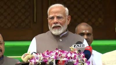 pm modi speaks at the start of budget session of parliament