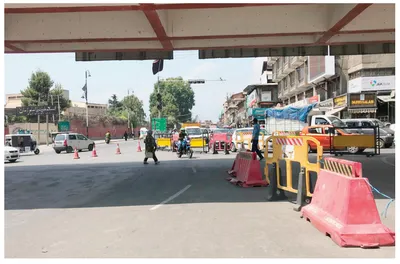 traffic diversions at jahangir chowk irk commuters