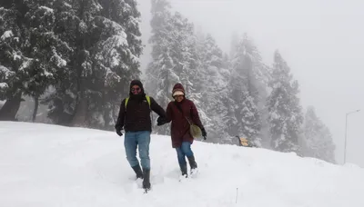 gulmarg  doodhpathri among several areas receive fresh snowfall  rains lash plains