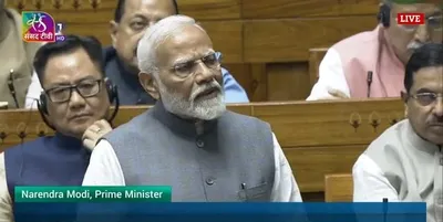  calling entire hindu community violent is very serious matter   pm modi hits out at rahul gandhi s remarks in lok sabha
