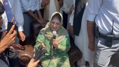 mehbooba mufti targets rashid s aip  says only pdp speaking up for jailed youths