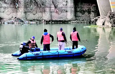 boy drowns in sopore stream  another rescued