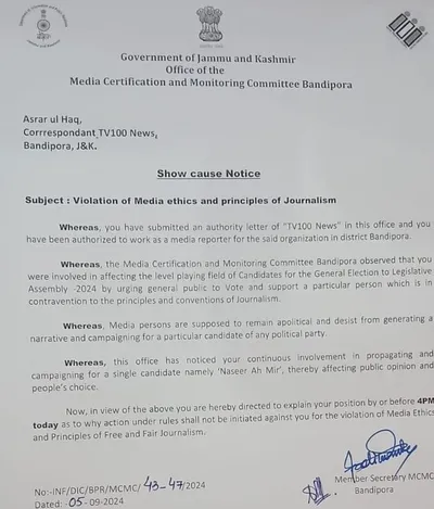 assembly elections  mcmc issues showcause notice to journalist for  violating  media ethics