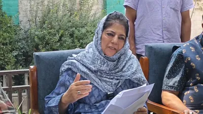 mehbooba expresses concern over slapping of psa on 5 individuals in kishtwar