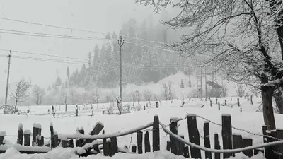 snowfall in higher reaches of j k