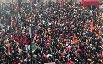 massive rush of devotees as ram temple opens for public