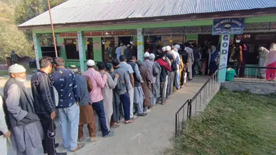 j k election  poll body revises voter turnout to over 61 percent in phase 1