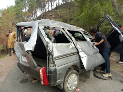 driver among three dead  five injured in rajouri road accident