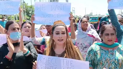 transgender community holds protest in jammu  seeks reservation in j k assembly