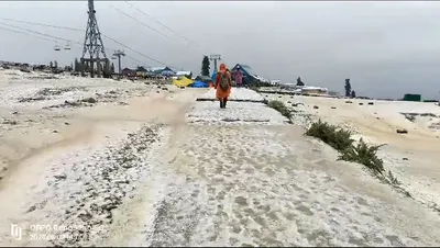 massive hailstorm in upper reaches of gulmarg