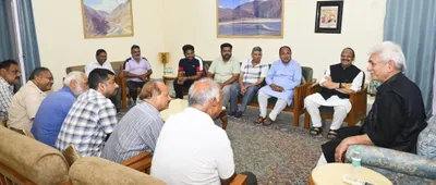 rana led nai basti delegation calls on lg sinha